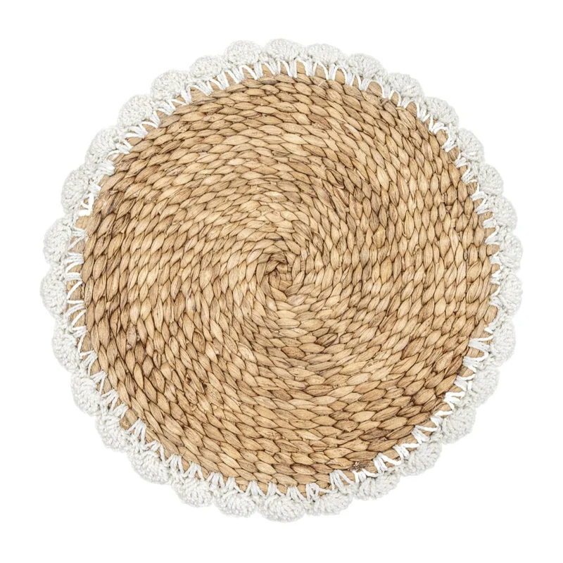 Zyanya Table Mat | Rattan & Crochet