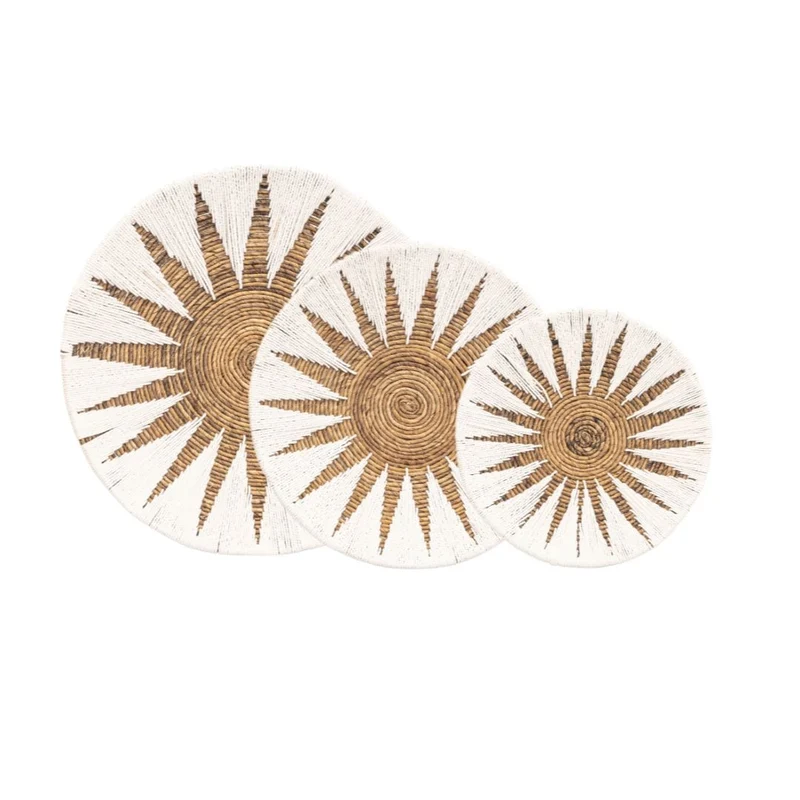 Banana Wall Deco Basket | Set of 3 | White