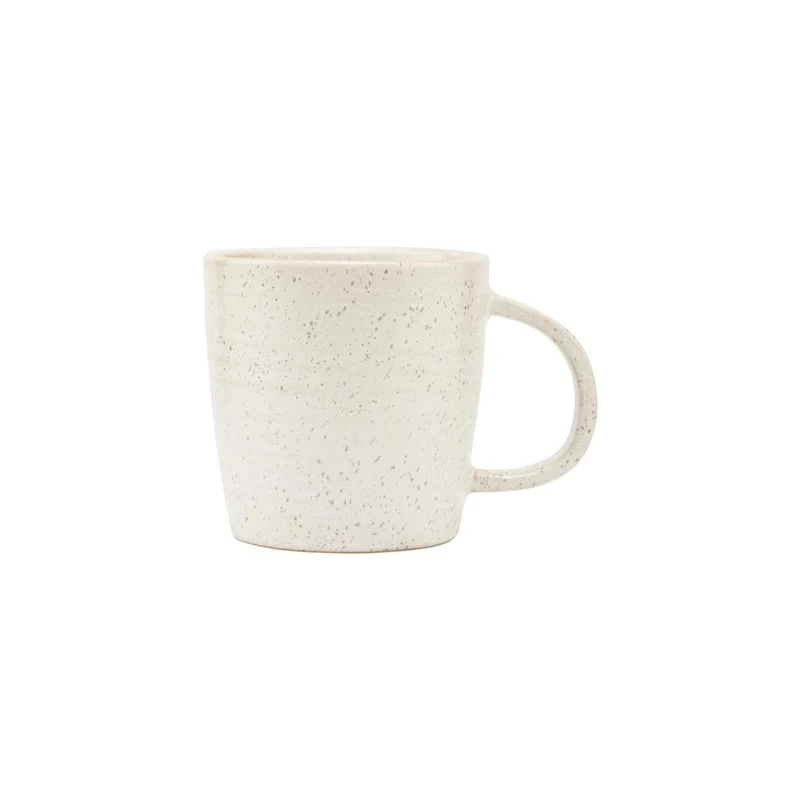 Pion Stoneware Mug | White/Grey 9x9cm