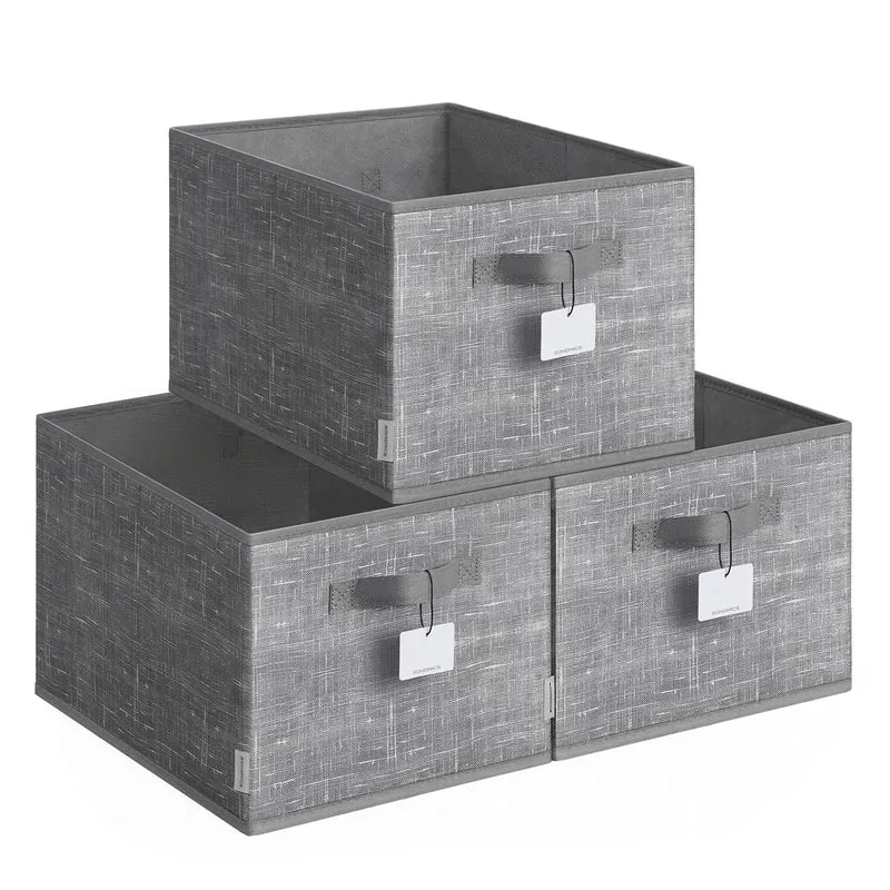 SONGMICS Cajas de Almacenaje Plegables