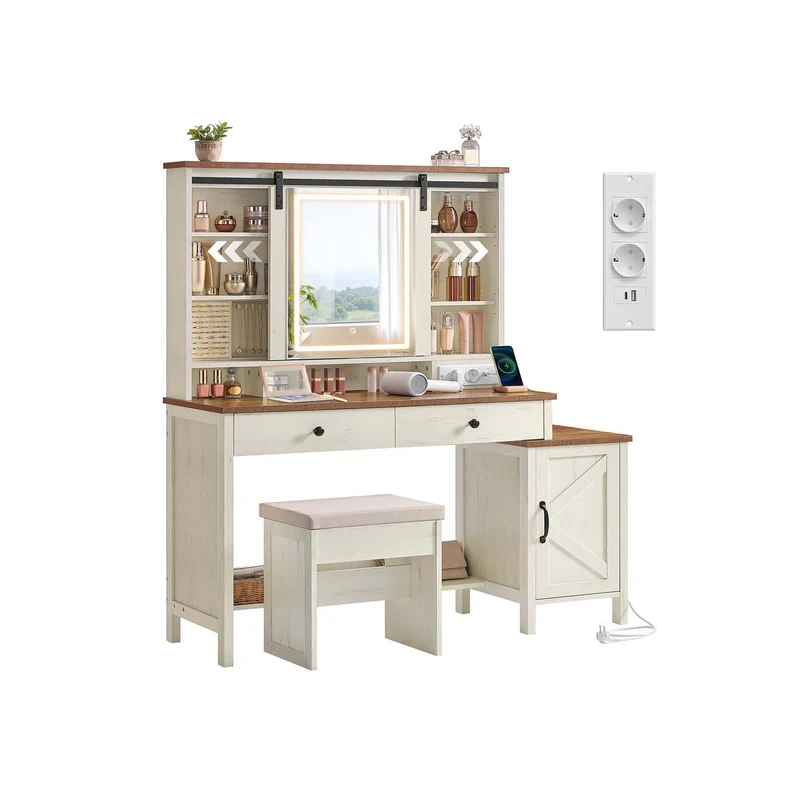 LIRY Colección - Tocador con espejo luz y almacenaje
