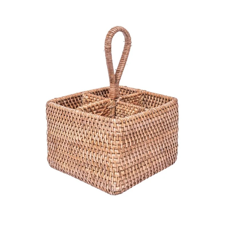 Organic Rattan Cutlery Holder