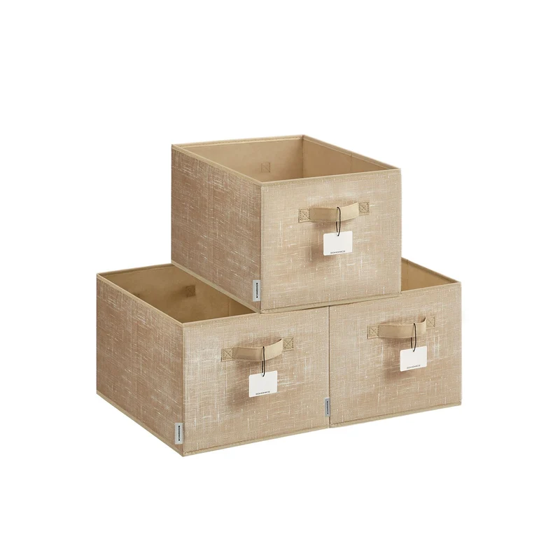 SONGMICS Cajas de Almacenaje Plegables