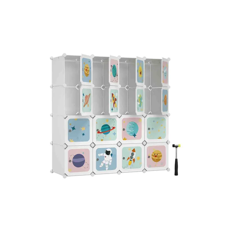 Estantería Modular 123 x 41 x 123 cm Blanco