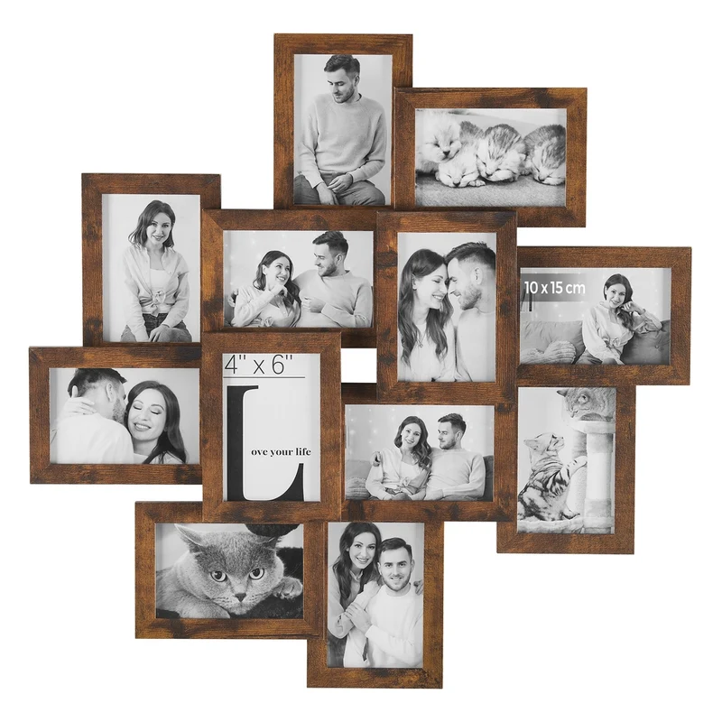 Collage de Marco de Fotos 12 Marcos 10 x 15 cm