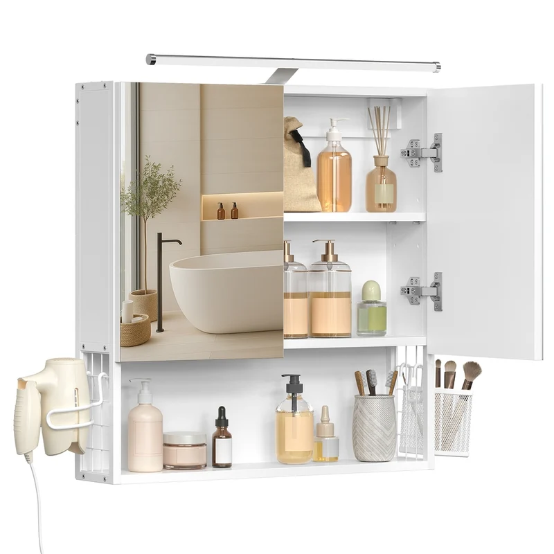 Armario de Baño con Espejo 3 Puertas