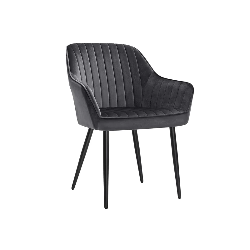 Silla de Comedor Tapizada con Reposabrazos