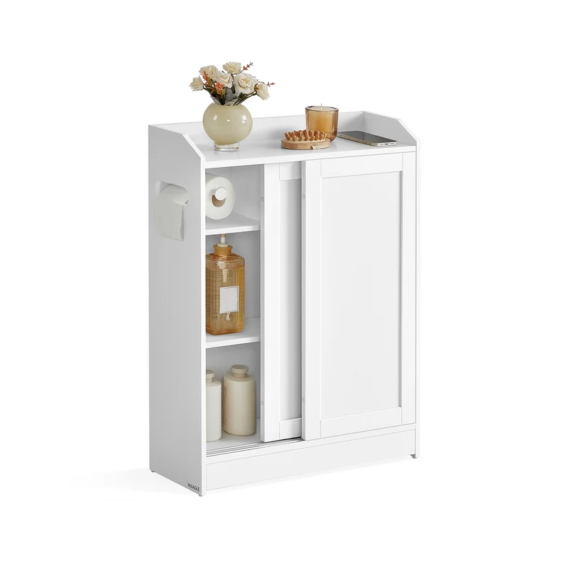 Armario de Baño 20 x 60 x 80 cm Blanco Nube