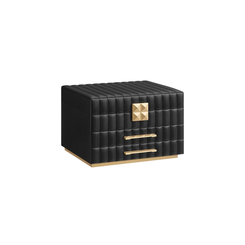 ANAH Colección - Caja Joyero de 3 Capas con Espejo