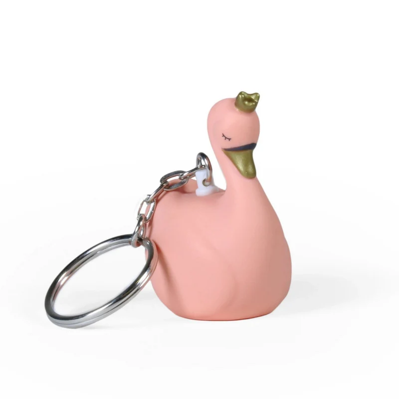 ATELIER PIERRE - Privjesak labud Lady Blanche Peach