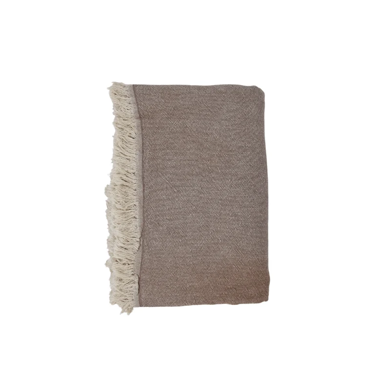 Fouta Throw | Double-Sided | Brown 135x185cm