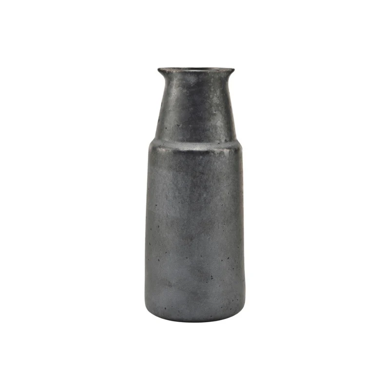 Pion Stoneware Bottle | Black 7.5x18cm