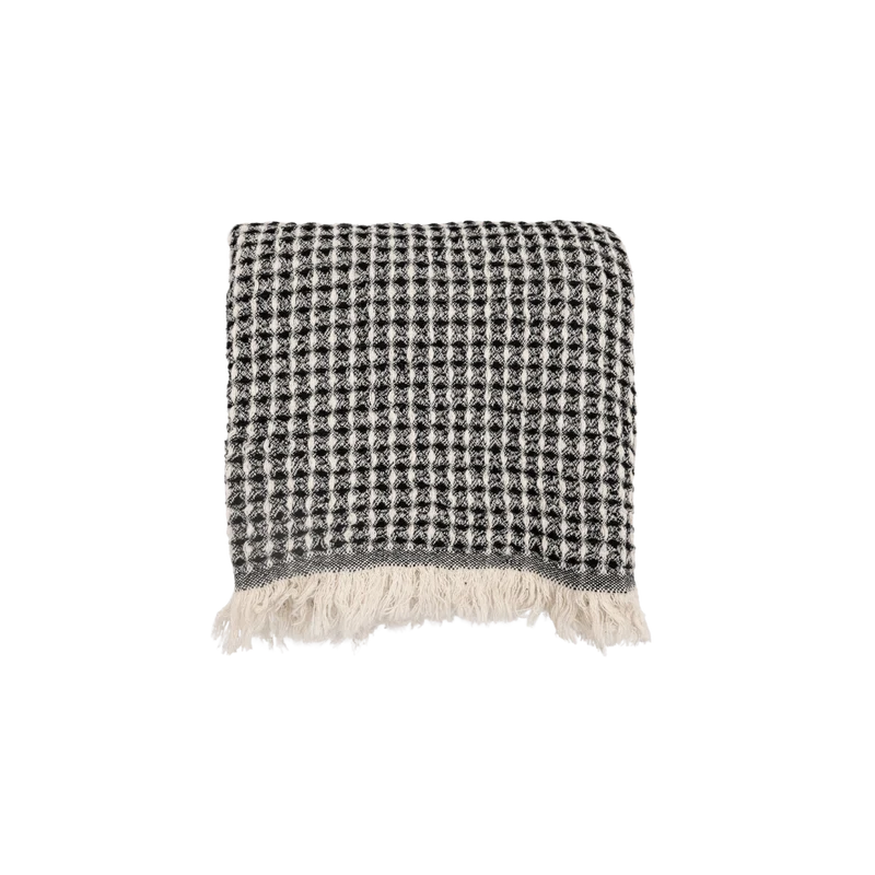 Fouta Waffle | Black 95x180cm