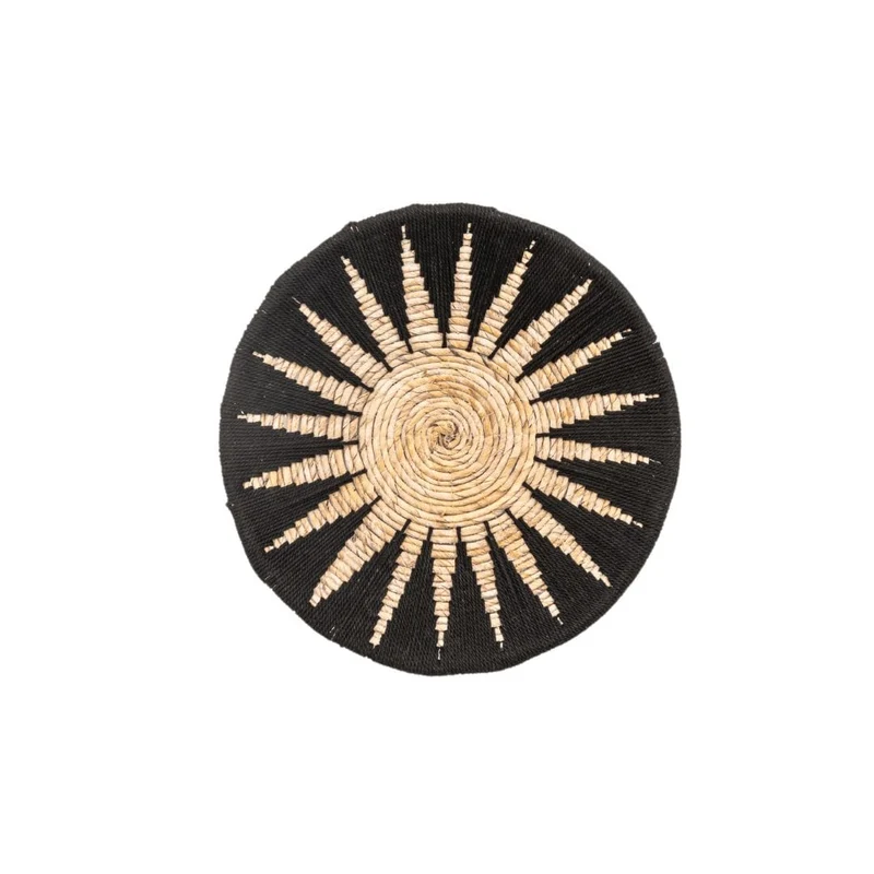 Banana Wall Deco Basket | Black & Natural 40cm