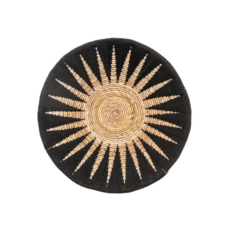 Banana Wall Deco Basket | Black & Natural 50 cm