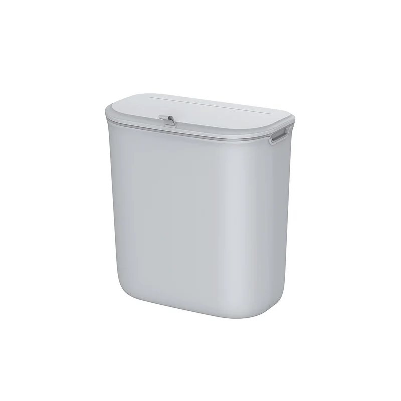 Cubo de Basura Colgante con Tapa para Residuos Montado Pared Colgado