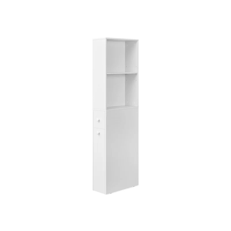 Armario de Baño Alto Moderno Blanco Clásico
