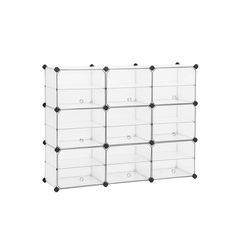 Cubo de Almacenamiento con Puertas Blanco
