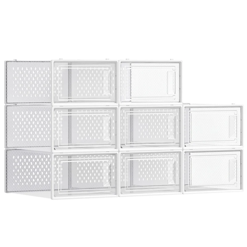 Cajas de Zapatos Plástico Plegable y Apilable