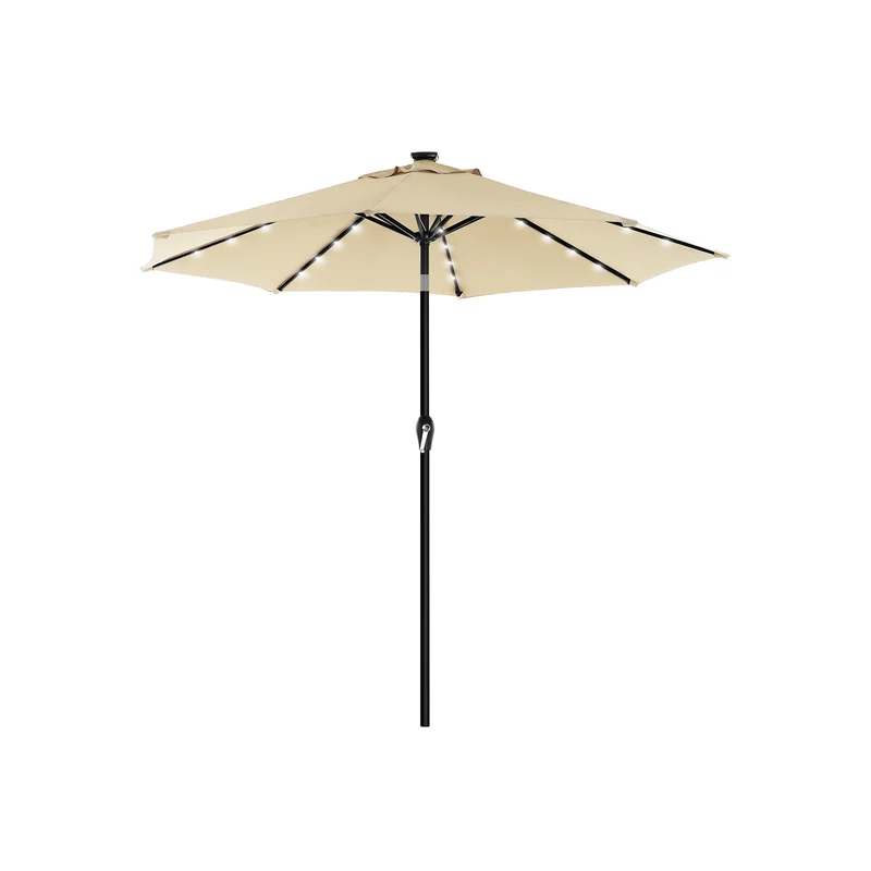Parasol de jardín con Luces solares LED