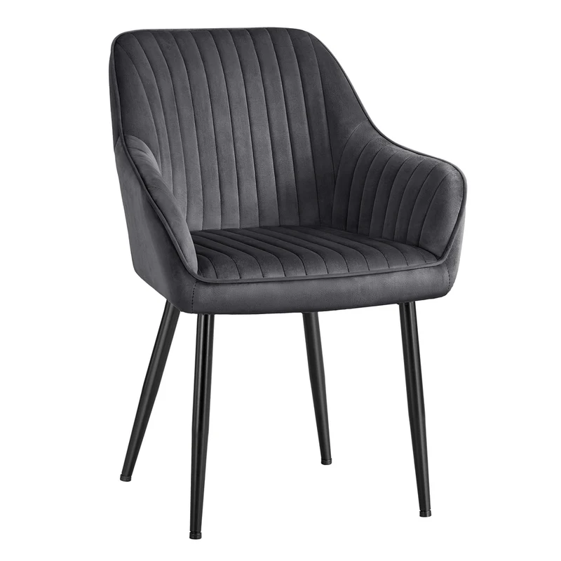 Silla de Comedor Tapizada con Reposabrazos