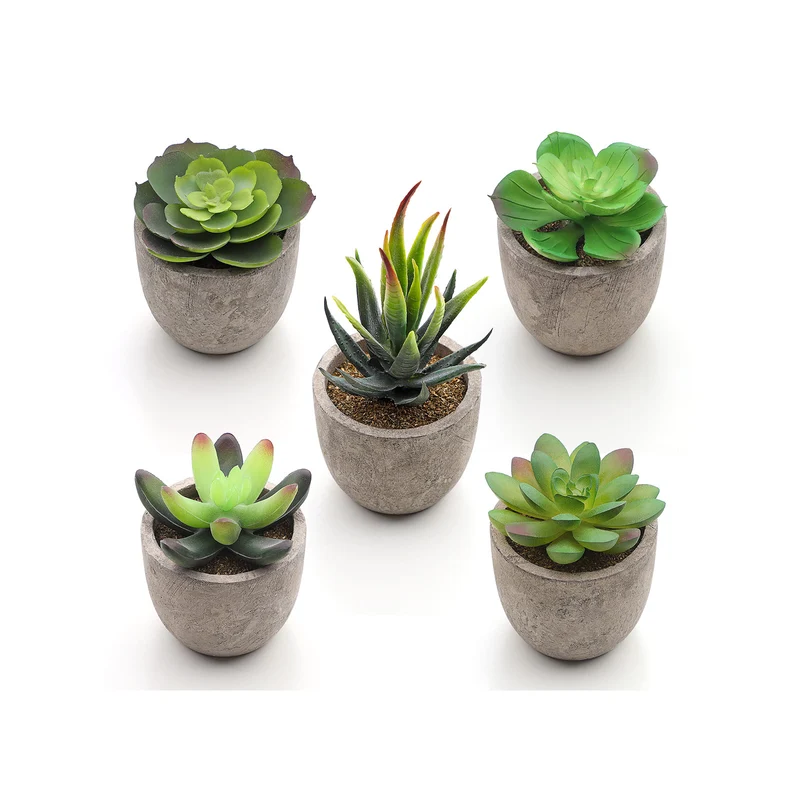 Plantas Suculentas Artificiales en Maceta