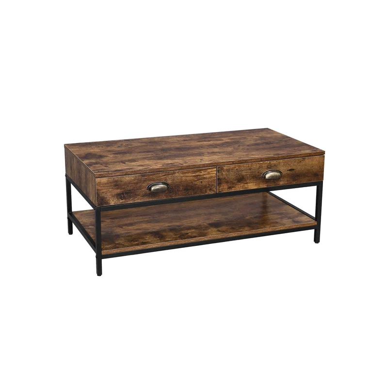 Mesa De Centro Con Asas De Metal