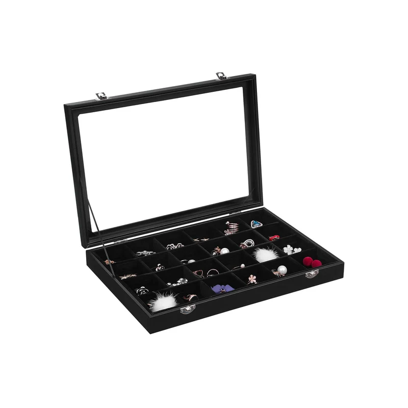 Caja de Joyería de 24 Rejillas