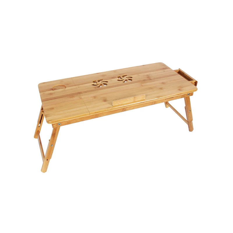 Escritorio Plegable de Bambú para Portátiles