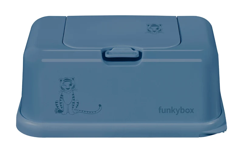 FUNKYBOX - Kutija za vlažne maramice Blue Jeans Tiger