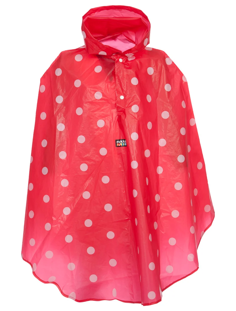 RUKKA - Eva Dots crveni kišni pončo