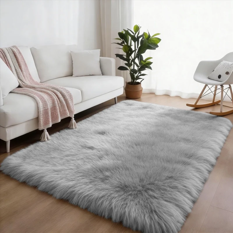 ALFOMBRAS PIEL DE CONEJO IMPORTADO 160x230CM CX-AF-2606