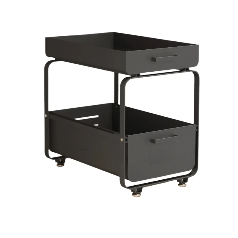 Etagère de Rangement sous Évier (Noir)