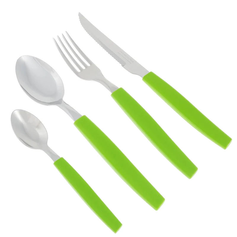 JGO. CUBIERTOS 24 PZA MUNIQUE VERDE