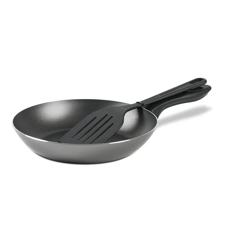 SARTEN DE TEFLON 22 CM CON ESPATULA CHILLI PRATA
