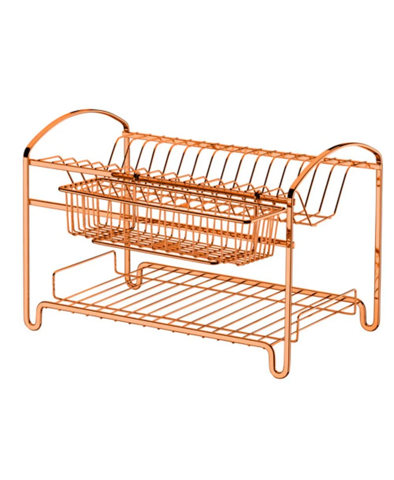 ESCURRIDOR DE PLATOS ROSE GOLD