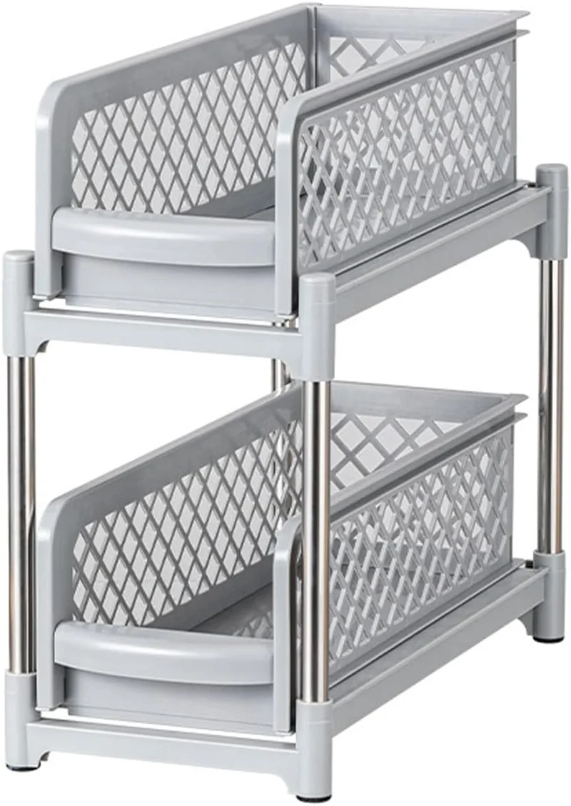 Organizador Deslizante de 2 Niveles con Rieles