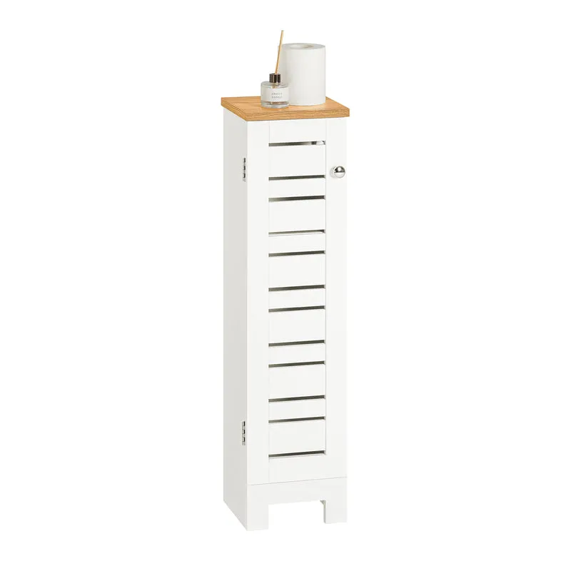 SoBuy BZR85-W Soporte para Papel Higiénico para baño Blanco 20x 18x75cm
