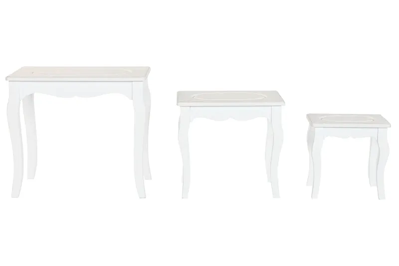 MESITA AUXILIAR SET 3 MDF MADERA 53X35X47