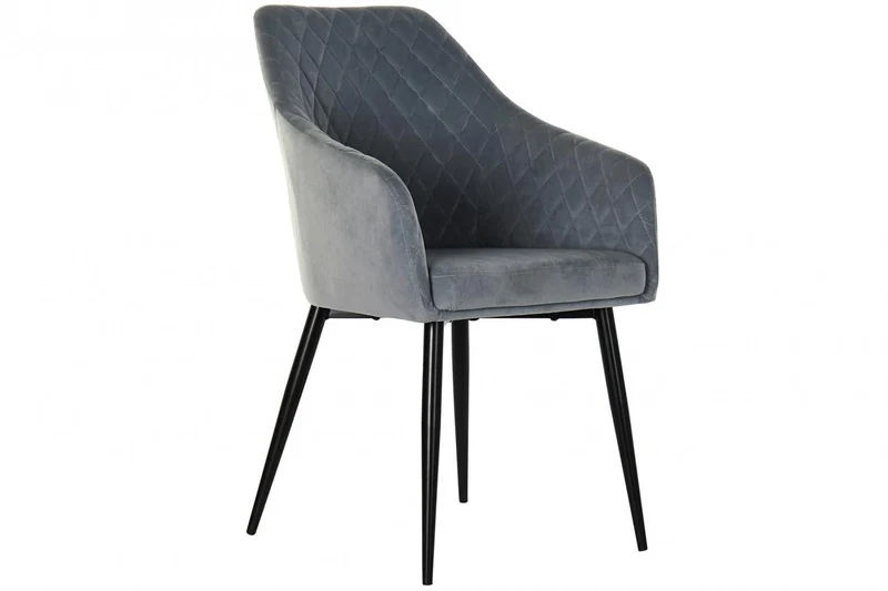 SILLA POLIESTER METAL 56X60X90 TERCIOPELO