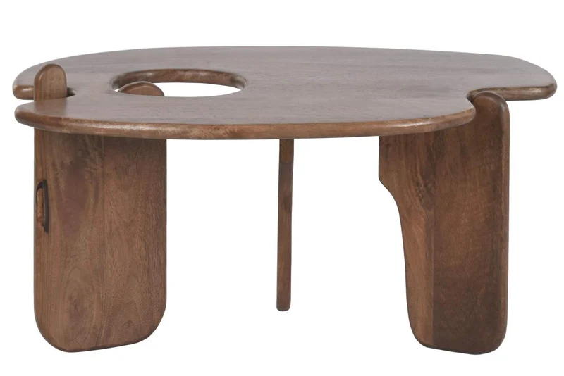 MESA CENTRO MANGO 90X60X45 ABSTRACTO MARRON