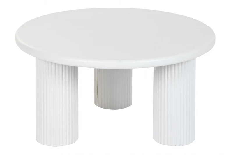 MESITA AUXILIAR METAL 75X75X40 BLANCO