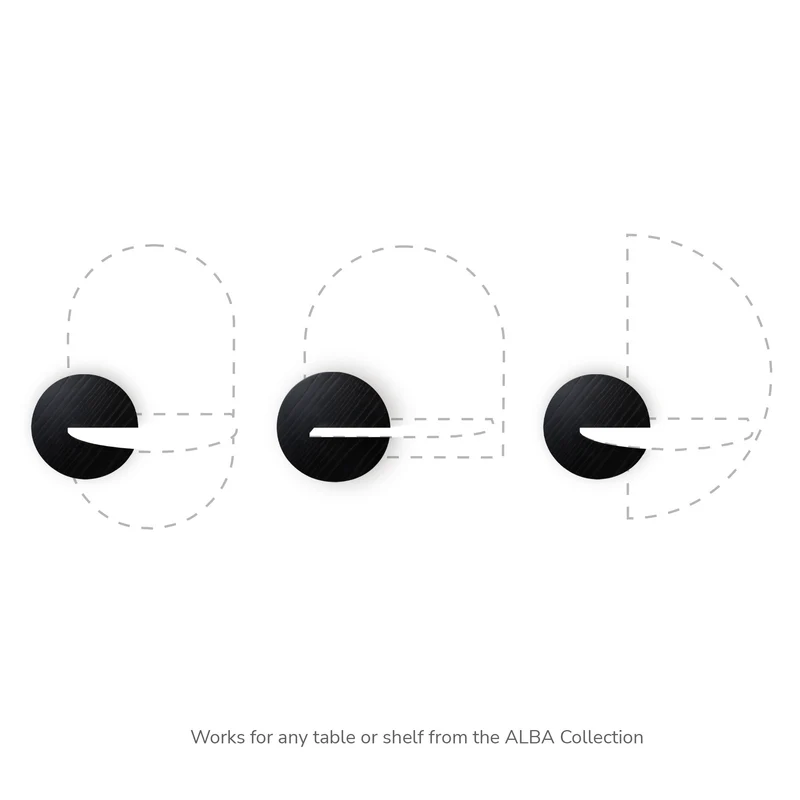 Alba Nightstand or Shelf Front Panel Add On · Black
