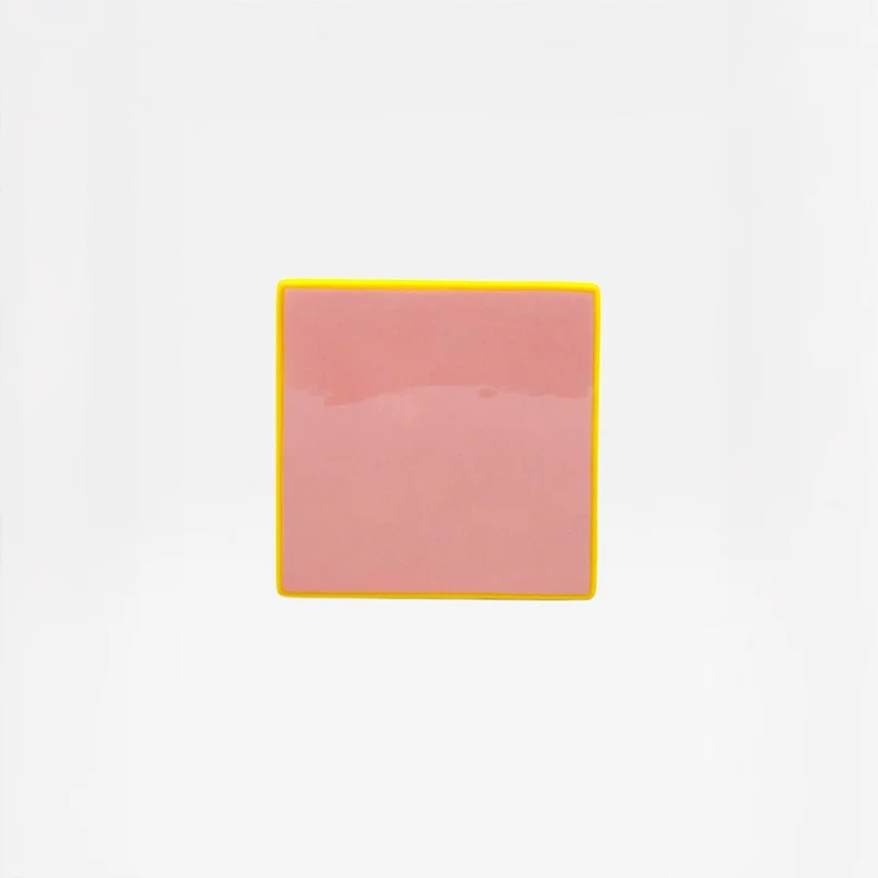 Posavasos Tile Rosa / Amarillo (set de 4)