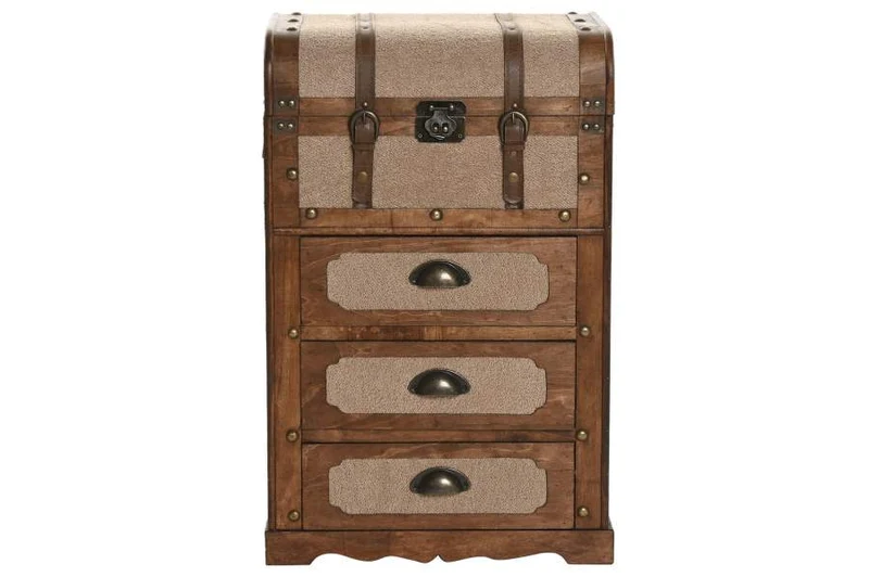 CAJONERA MADERA POLIESTER 45X35X71,5 BORREGUITO