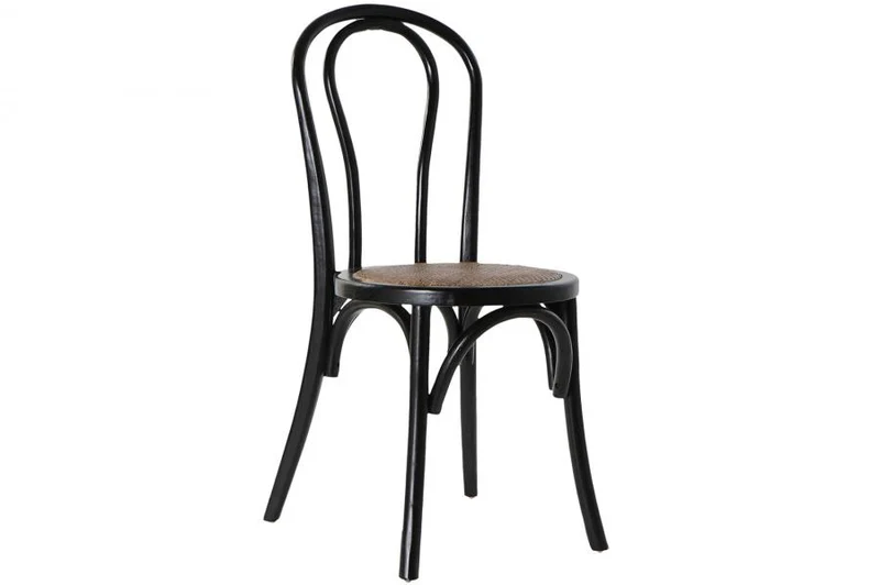 SILLA OLMO RATAN 43X44X89 APILABLE NEGRO
