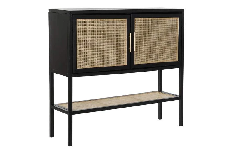 APARADOR PAULOWNIA MDF 110X30X100 NEGRO