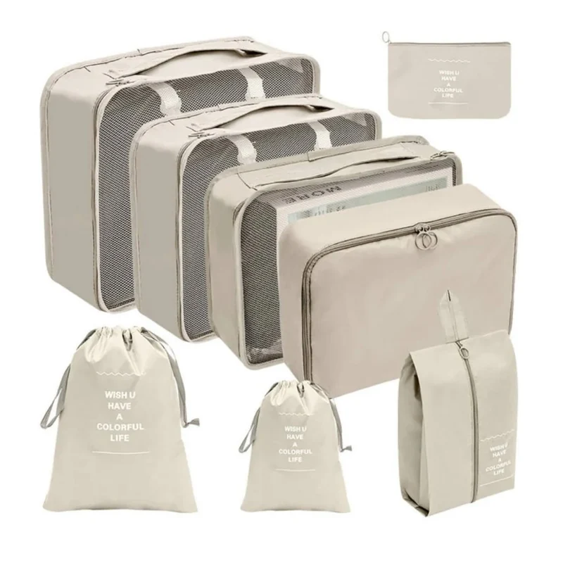 Set de 8 Organizadores de Viaje para Maleta