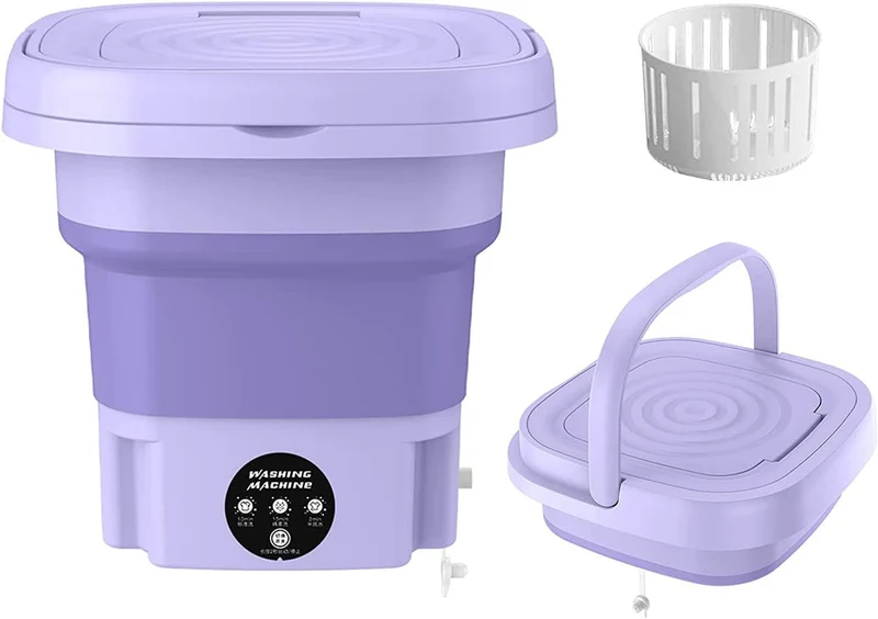 Mini Lavadora Plegable Portátil de 6,5 L y Drenaje