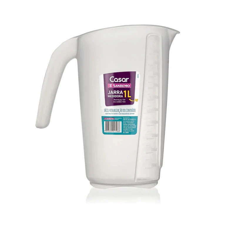 JARRA MEDIDORA PLASTICO SANREMO 1L